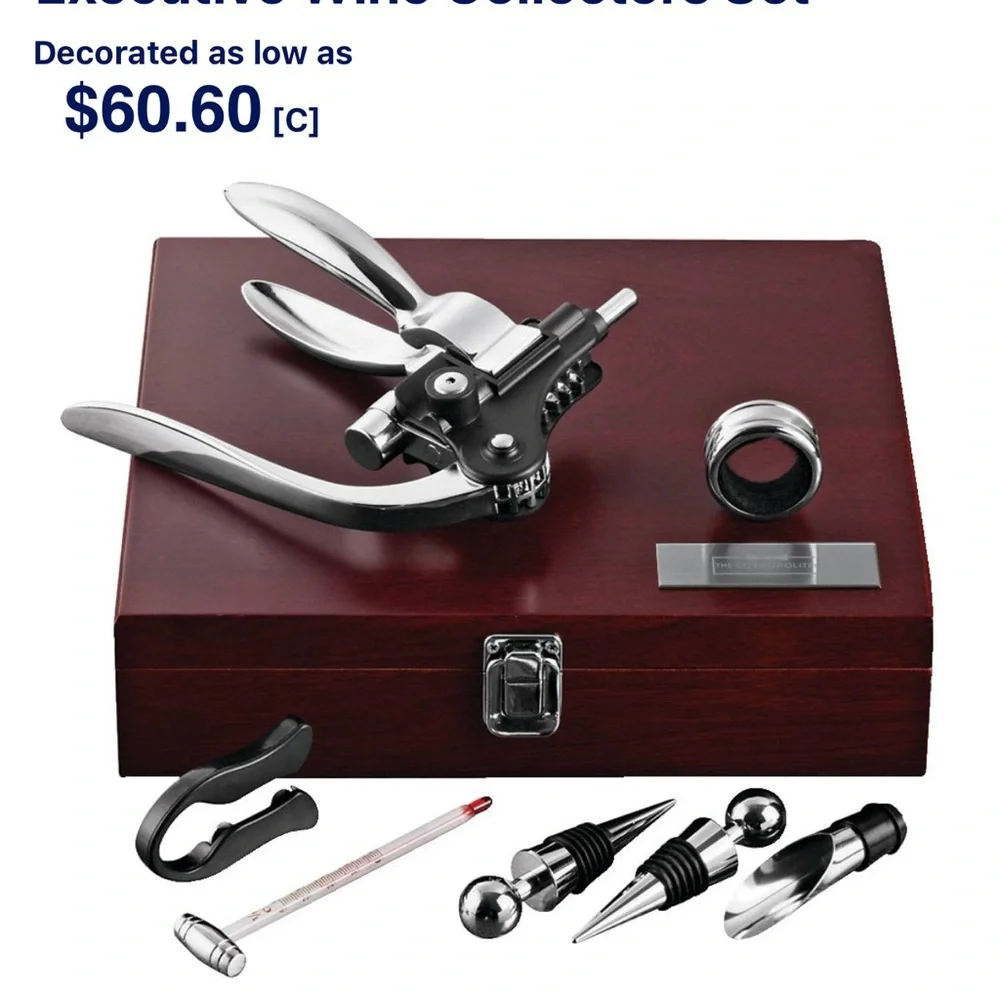 Leeds Wine Accessory Gift Set in Wooden Box